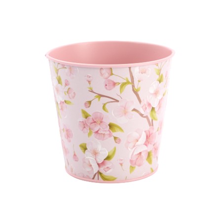 ZINC-POT FLEUR CERISIER O13CM /12P