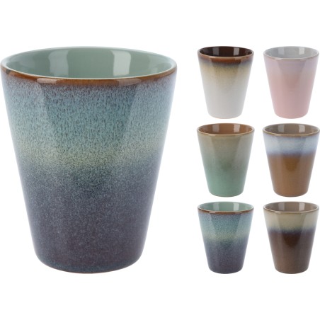 MUG GRES 09 H10.7CM les 6P