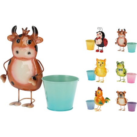 POT METAL + ANIMAL ASSORT.les 12P