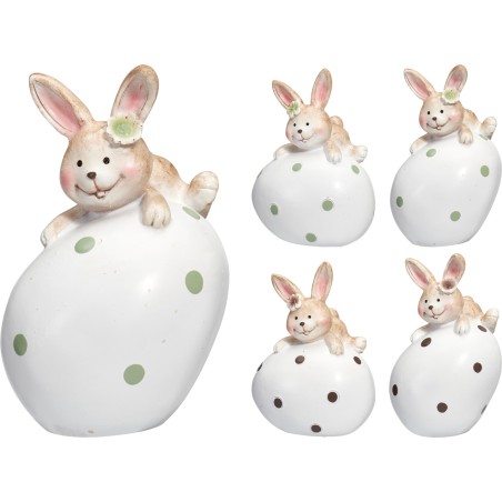 LAPIN SUR OEUF 11.5CM les 12P