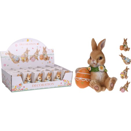 LAPIN AVEC OEUF 10CM COFFRET les 24P