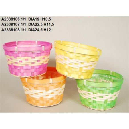 COUPE BAMBOU COULEUR 024.5 H12CM à la pièce