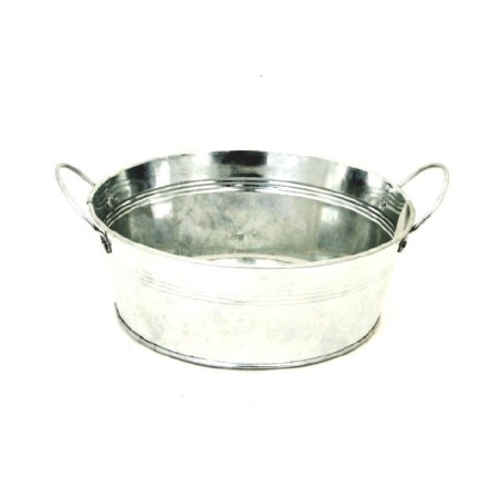ZINC-BASSINE naturel 020 H7.5 AVEC ANSE  à la pièce