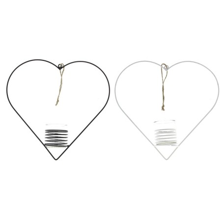 COEUR EN FER SUPPORT avec VERRE 028CM la pièce