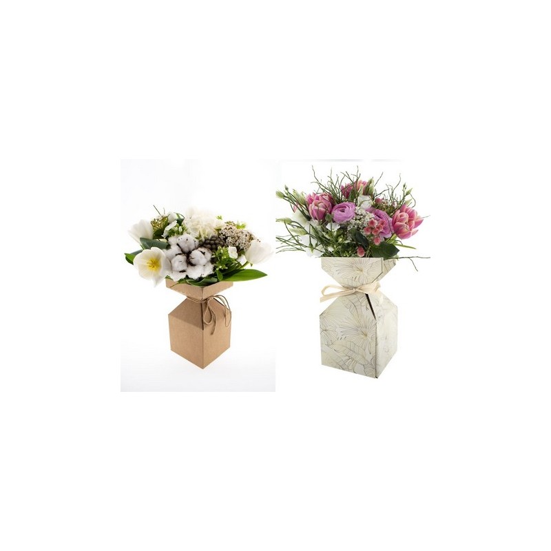 VASE CARTON IRIS H23CM les 20P
