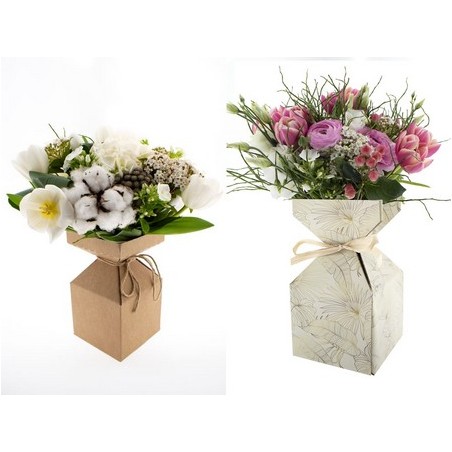 VASE CARTON IRIS H23CM les 20P