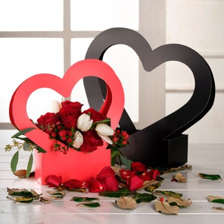 SAC ANSE COEUR 30X29.5X17.5CM les 10P