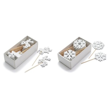 PIQUE BOIS BLANC NOEL les 24P