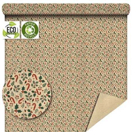 PAPIER KRAFT IMPRIME ETANCHE 80X40M