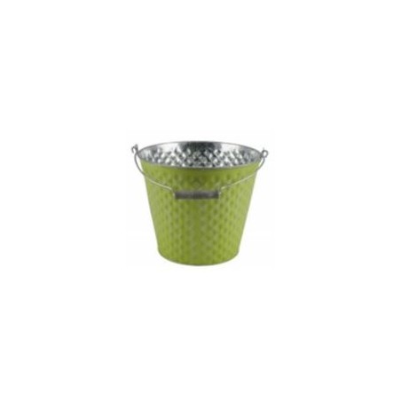 ZINC-SEAU LOSANGE COULEUR 014.5 H13CM /1P