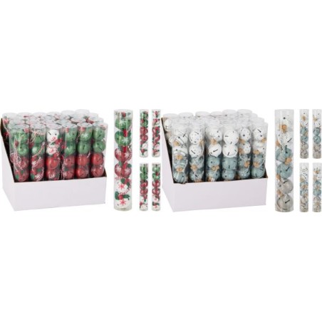 BOULE GRELOT NOEL 4CM les 24P