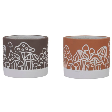 C.POT CHAMPIGNON couleurs 011 H09CM les 8P
