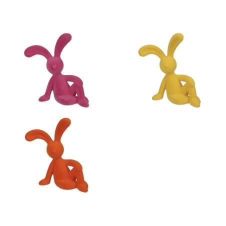 LAPIN FLOQUE TAILLEUR 22.5CM à la pièce