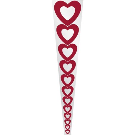 CONE A ROSE 54X12X03CM Fantaisie les 50P