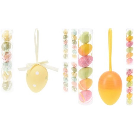 OEUF 6CM COULEUR TUBE DE 6P