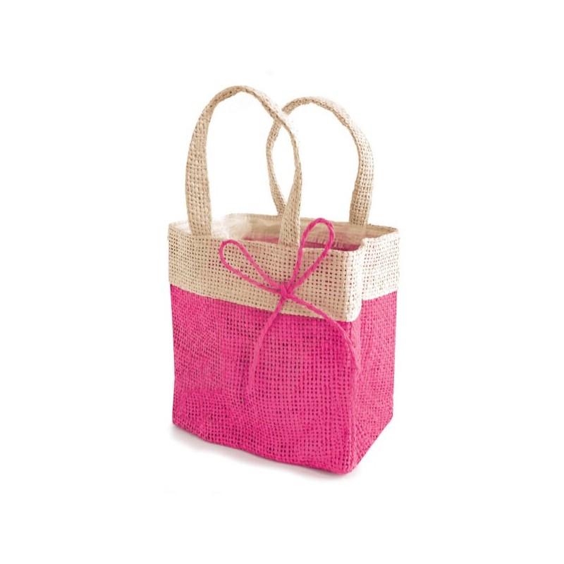 SAC FIJI JUTE+BORD médium 13X08 H13CM/ 10P