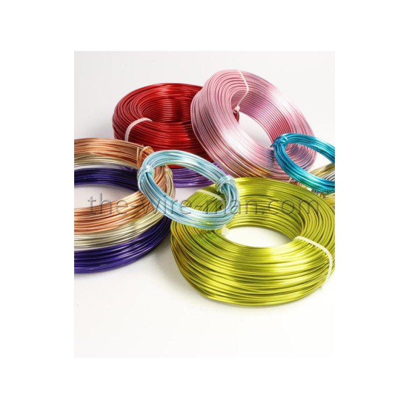 FIL ALU LAQUE couleur 2mm x 60M / 500gr