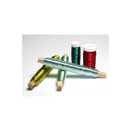 FIL ALU LAQUE couleur 0.50mm x 050M / 100gr
