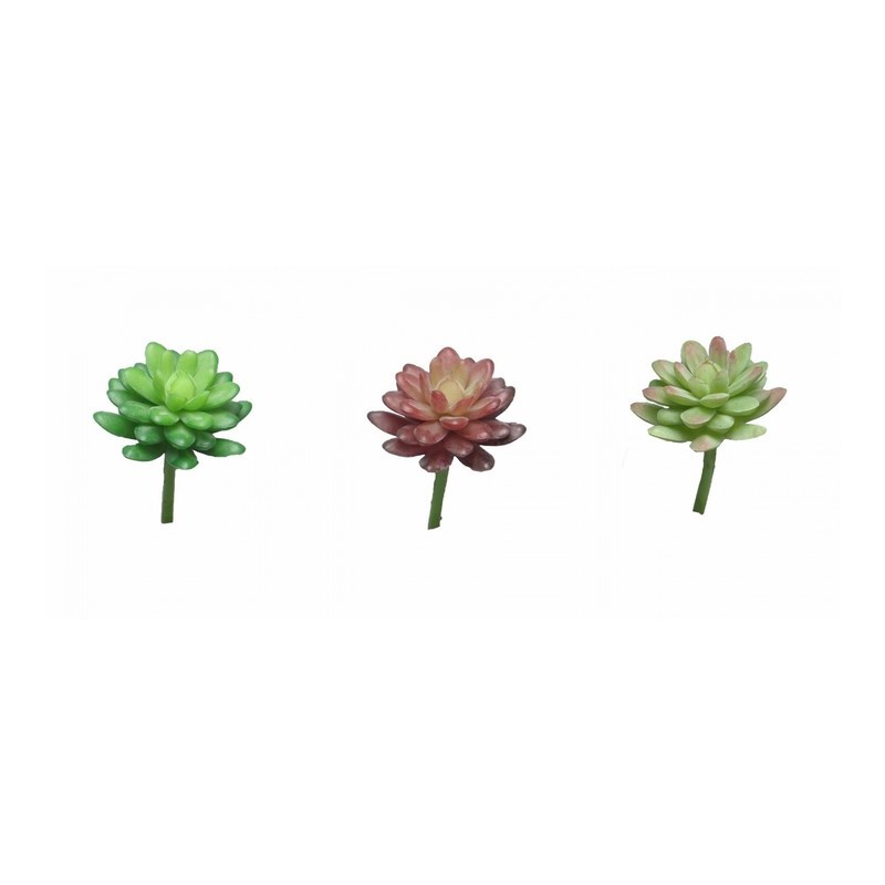 FLEUR SUCCULENT SEDUM 16CM à la pièce
