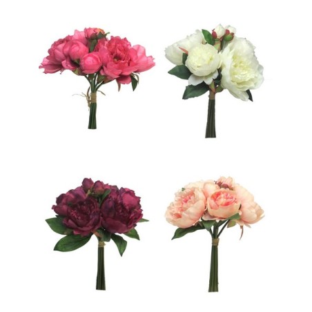 FLEUR PIVOINE 34CM 5 fleurs à la pièce