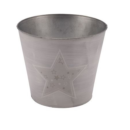 ZINC-C.POT COULEUR 016.5 H16.5CM la pièce
