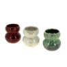 C.POT BONHOMME DE NEIGE 08.5 H8.5CM les 6P