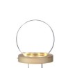 VERRE BOULE SUR SOCLE BOIS LED 013CM/1P