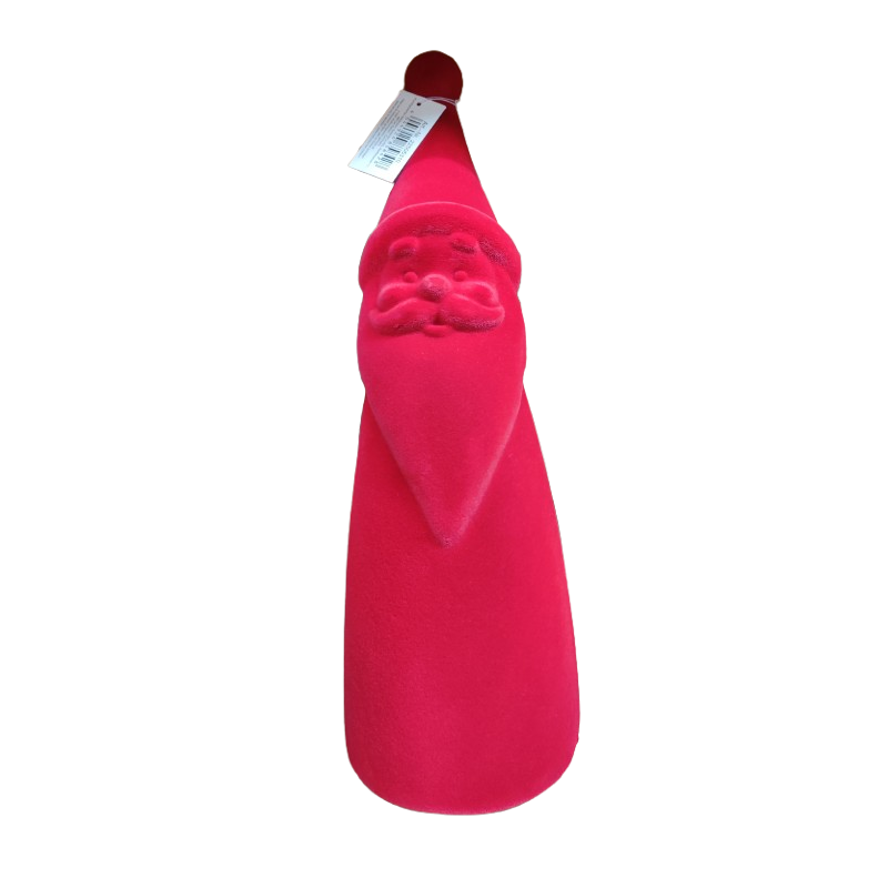 PERE NOEL FLOQUE ROUGE 30CM à la pièce