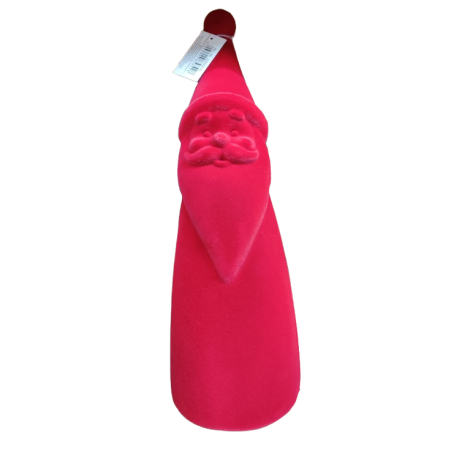 PERE NOEL FLOQUE ROUGE 30CM à la pièce