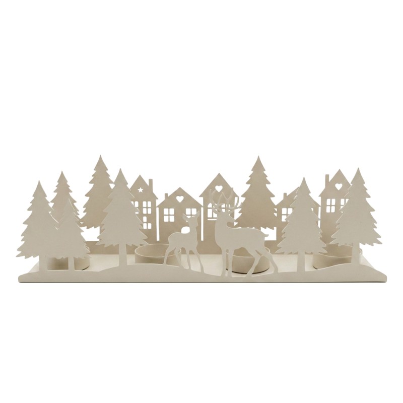 DECOR NOEL BOUGEOIRE FER H09 X 30CM les 2P