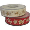 RUBAN FANTAISIE PAIN D'EPICE 25MM x 15M