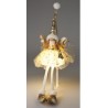 POUPEE ANGE OR ASSISE LED 60CM à la pièce