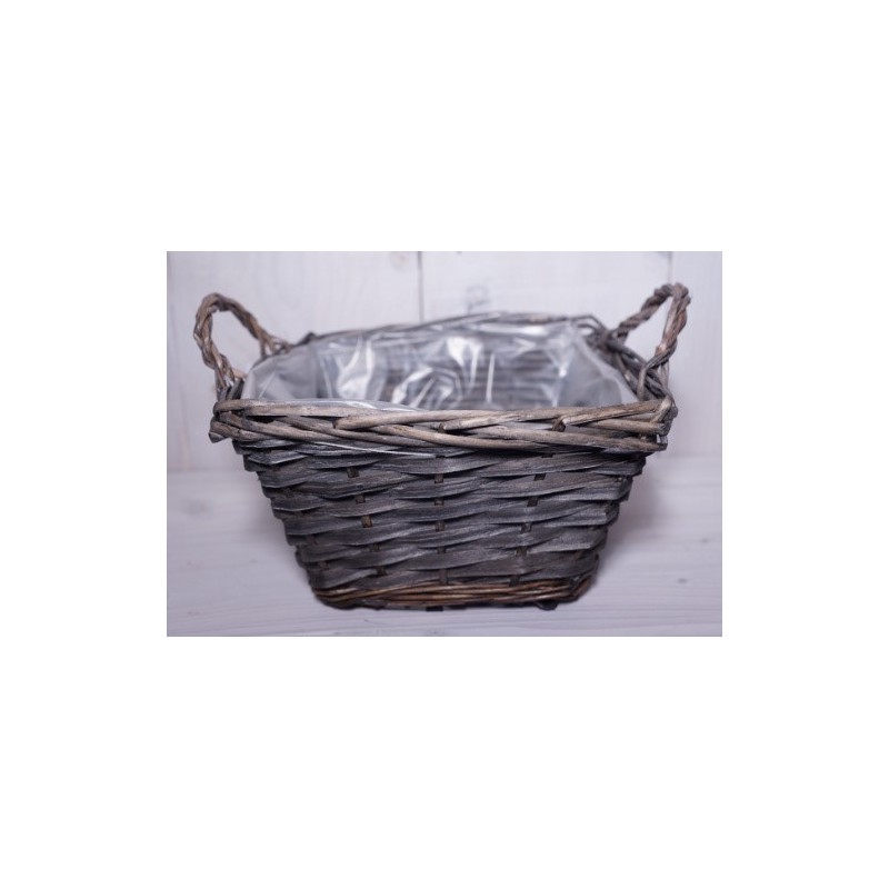 COUPE OSIER GRIS 20X20CM H12CM/1P