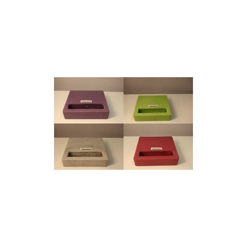 PLAT couleur 20X20 H4.5CM ouv.rectangle/1P