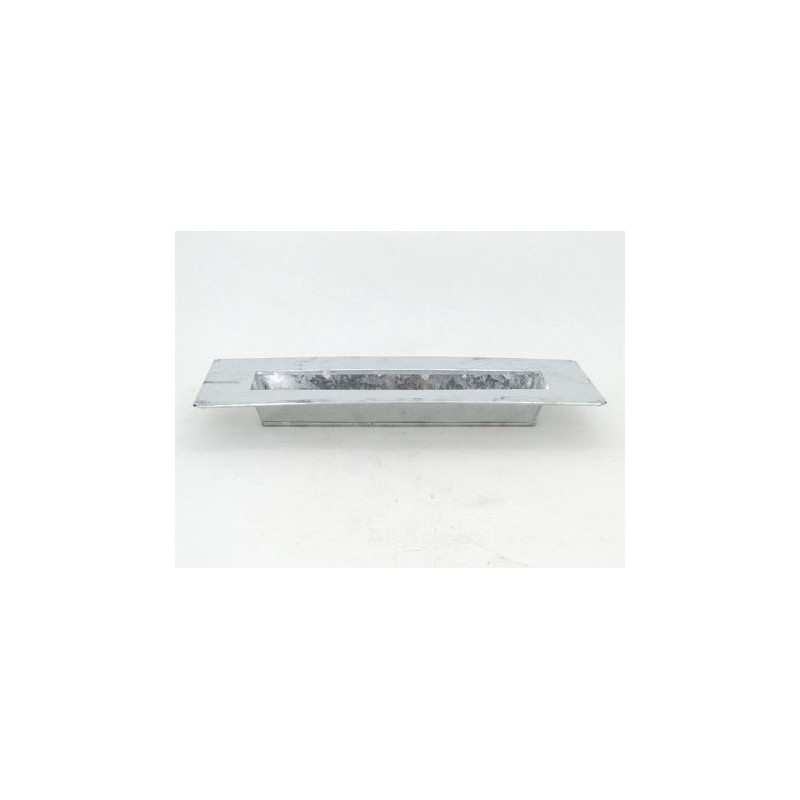 ZINC-COUPE+REBORD nature 29.5X15CM /1P