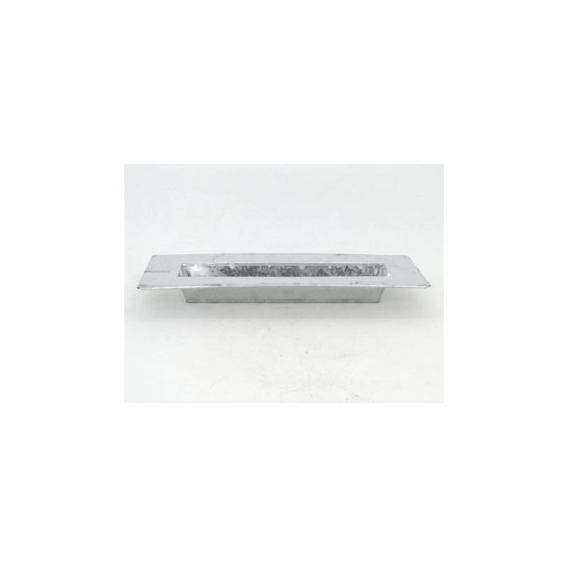 ZINC-COUPE+REBORD nature 29.5X15CM /1P