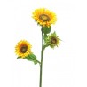 FLEUR TOURNESOL 3 TETES 85CM à la tige