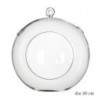 VERRE BOULE ouverte Diam.14CM à susp./4P