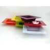 ZINC-COUPE+REBORD couleur 10x10 ext 16X16CM/1P