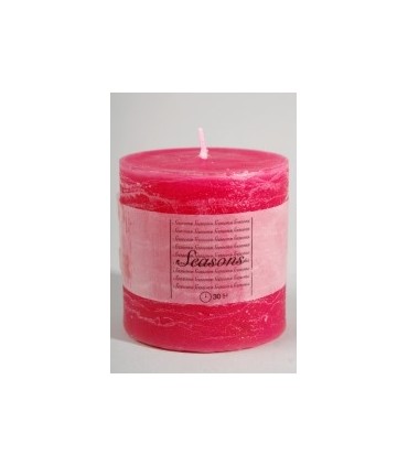 BOUGIE OBUS EFFET NATURE 7X7CM/ 1 PIECE