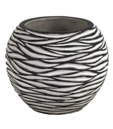 C.POT BOULE ZEBRE 08 H15CM la pièce