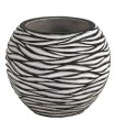C.POT BOULE ZEBRE 08 H15CM la pièce