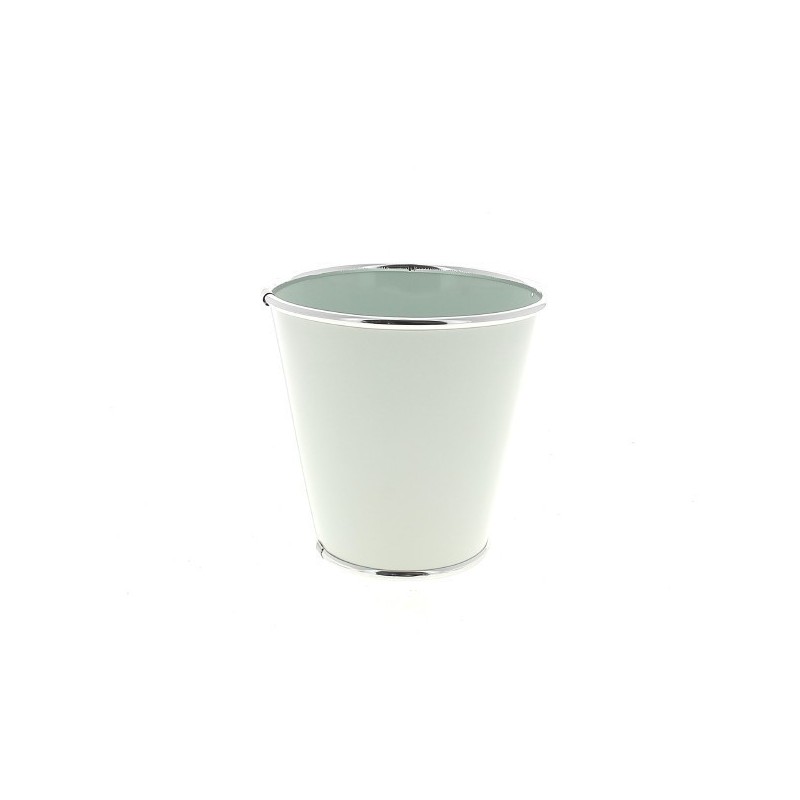 ZINC-C.POT BORD ALU 013 H12.5CM à la couleur