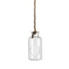 VERRE BOUTEILLE + CORDE 07.5CM H16CM /6P