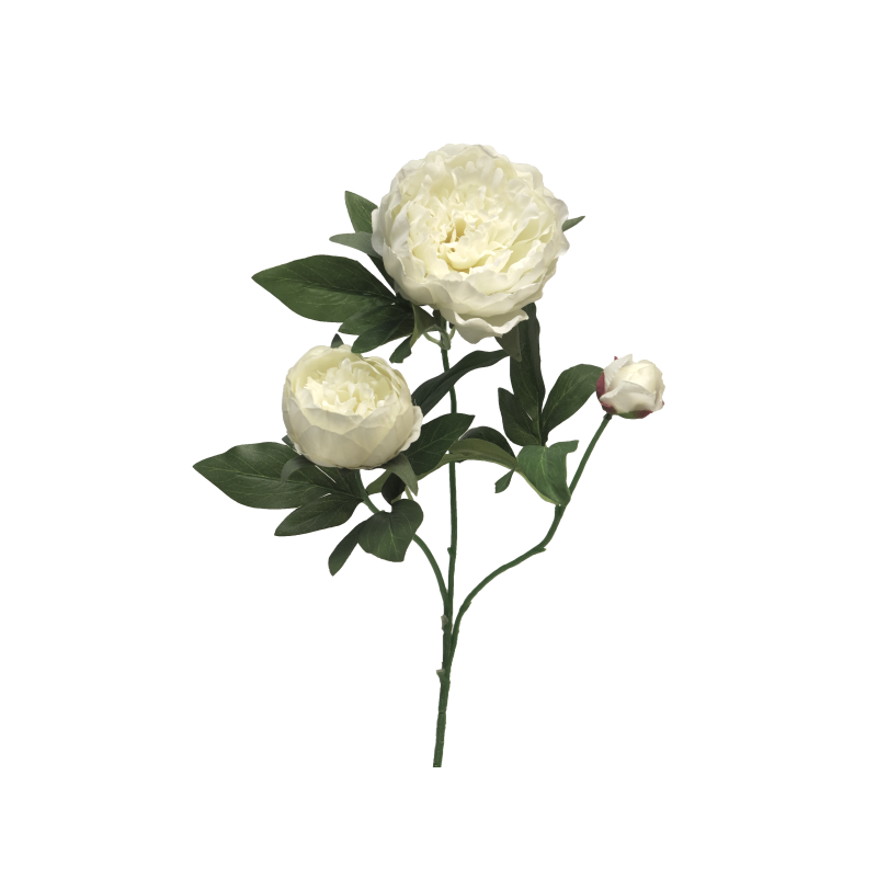 FLEUR PIVOINE DUCHESSE 70CM à la pièce
