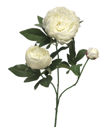 FLEUR PIVOINE DUCHESSE 70CM à la pièce