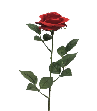 FLEUR ROSE DE DIJON 64CM à la pièce