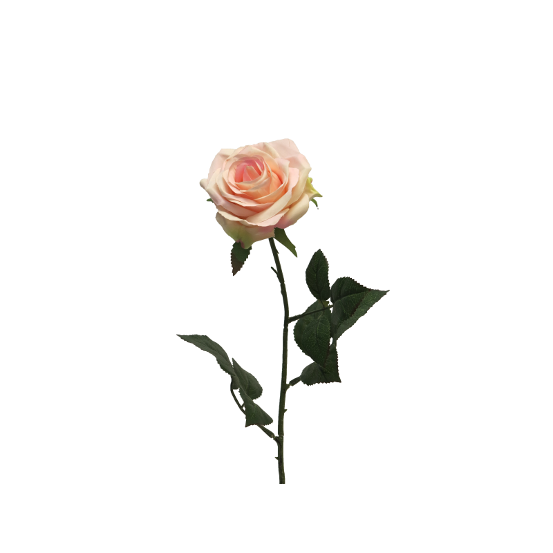 FLEUR ROSE DE DIJON 64CM à la pièce