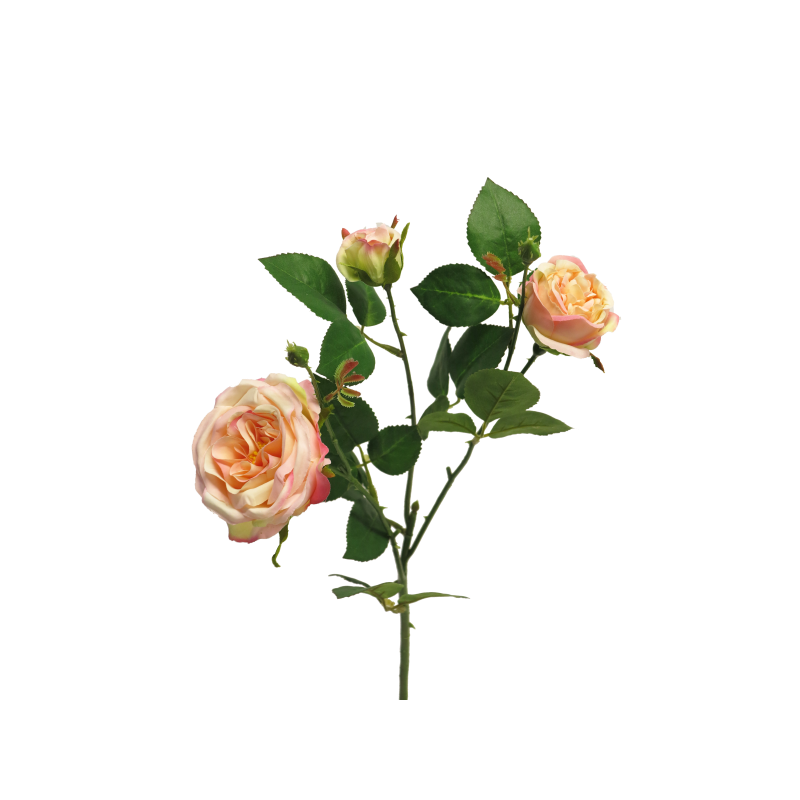 FLEUR ROSE ITALIAN 3 fleurs 61CM /1P