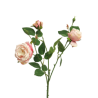 FLEUR ROSE ITALIAN 3 fleurs 61CM /1P